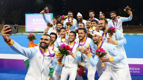 Asian Games 2023 Highlights: India men's hockey team clinches gold medal,  seals Paris Olympics berth; Satwik/Chirag in men's doubles final - The  Times of India