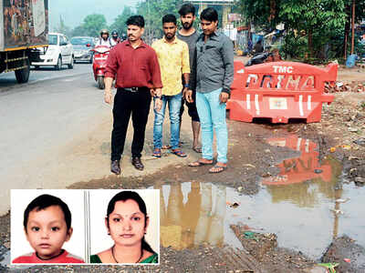 Woman, toddler die after bike hits pothole, says family