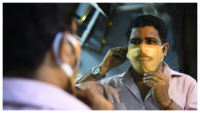 Corona fashion: Chennai photo studio introduces faceprint masks 