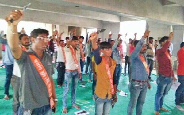 Now, trishuls to protect cows, fight 'Love Jihad'