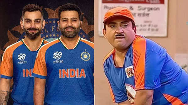 ​India's T20 World Cup jersey reminds netizens of Jethalal's GPL Team from Taarak Mehta Ka Ooltah Chashmah; sparks meme fest