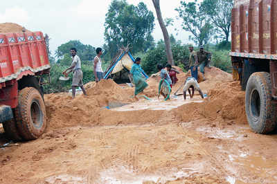 Illegal sand mining dips drastically