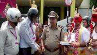 Rajkot Traffic police disguised as 'Lord Ganesha' to spread awareness about traffic rules 