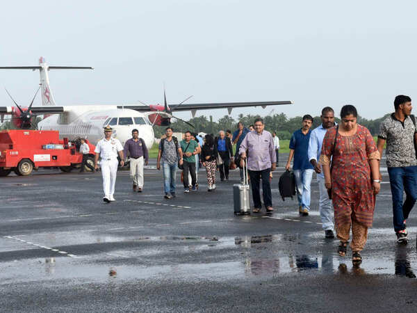 Very grateful that Navy allowed operation of commercial flights, passengers say