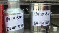Youth Akali Dal offers free milk to people outside liquor store in Ludhiana 