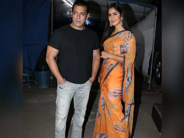 Salman Khan and Katrina Kaif pose for some sweet pictures as they head to promote their upcoming film 'Bharat'