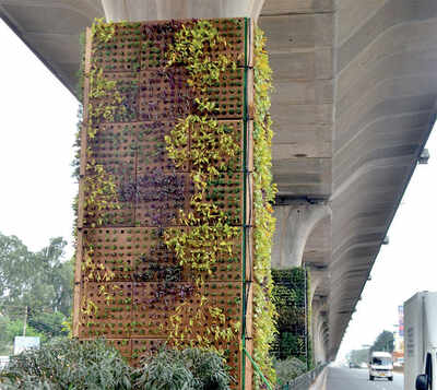 Pillar of green: Another garden rises in the city