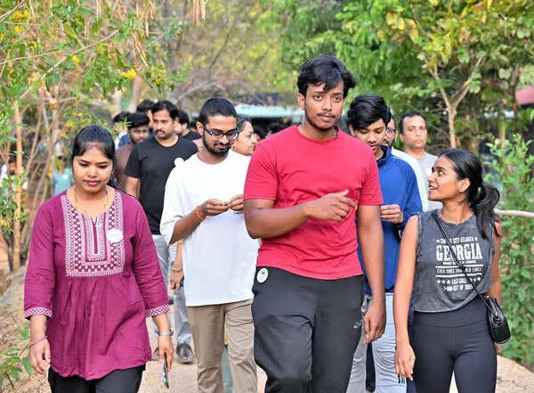 In this Hyderabad park, startup ideas go on a walk before take-off