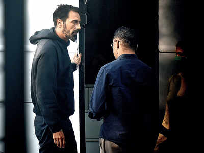 Arjun Rampal spotted shooting in Goregaon