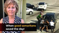 Florida Passers-by save life of a woman suffering medical emergency while driving a car 