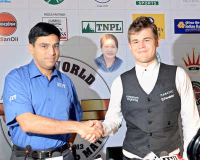 World chess championship: Viswanathan Anand draws first game vs Magnus Carlsen