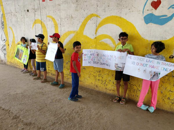 Kids hit street against garbage dumping in East Bengaluru
