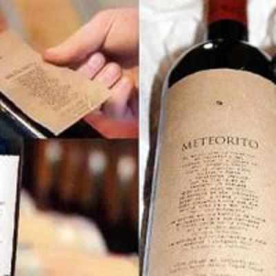 Heavenly! Wine made with a 4.5-billion-year-old meteorite