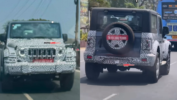 Mahindra Thar 3-door facelift spied: Roxx inspired styling & more