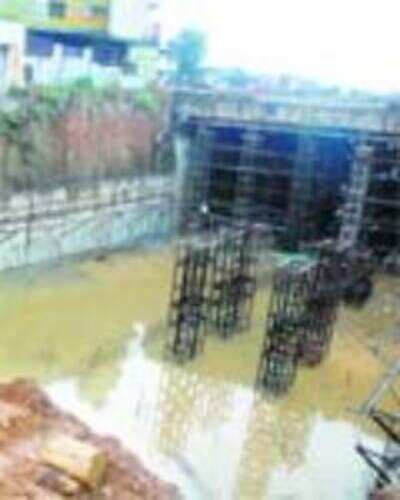 Sewage water in underpass may imperil construction