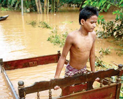 Floods kill at least 55 in Assam, Meghalaya