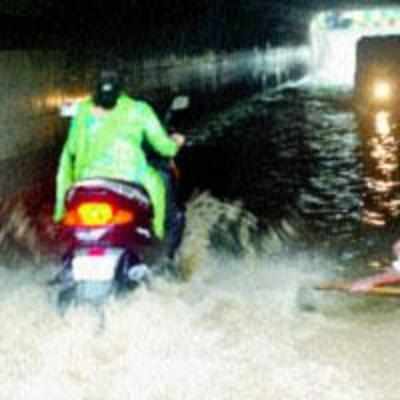 Airoli subway flooded, again