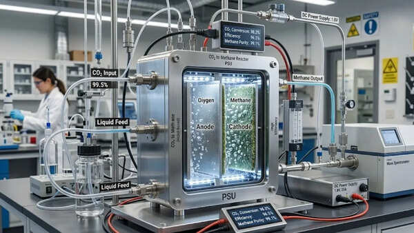 Scientists built a ‘zero-gap’ reactor that turns carbon dioxide into methane with 95% efficiency