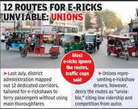 E-rick &lsquo;ban&rsquo; still on paper as commuters negotiate chaos