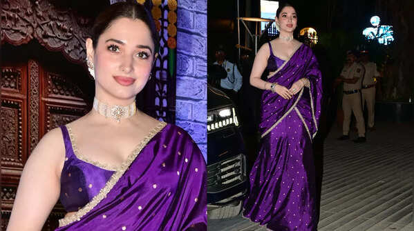Bold saree moment