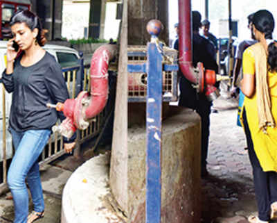 Fire hydrants that pose pedestrian problems