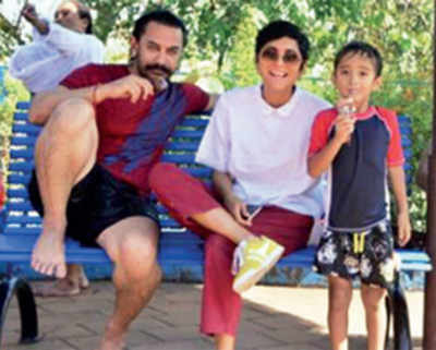 Aamir Khan, Kiran Rao throw pre-birthday bash for Azad at a water park