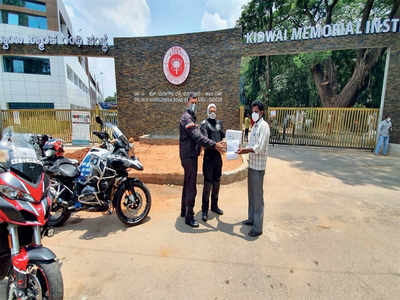 Police, bikers join hands for medical relief efforts