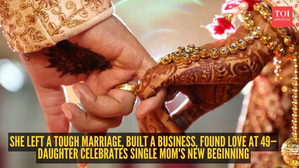 She left a tough marriage, built a business, found love at 49—Daughter celebrates single mom's new beginning