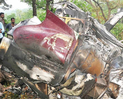 Villages saw chopper descend and wobble minutes before crash