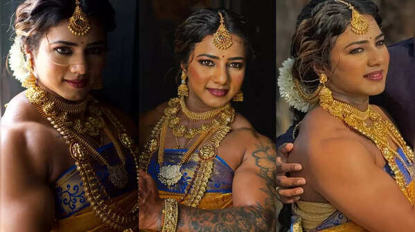 Her saree look