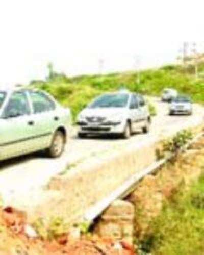 Uttarahalli bridge is coming apart