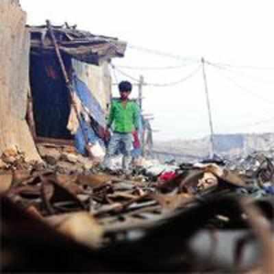 In Govandi, rubber keeps entire slum floating on sludge