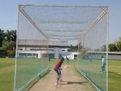 Shardul and Mumbai player hit nets amid lockdown