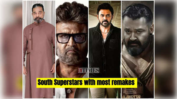 ​Ten South Indian Film Stars/Actors with the highest no.of remake films!