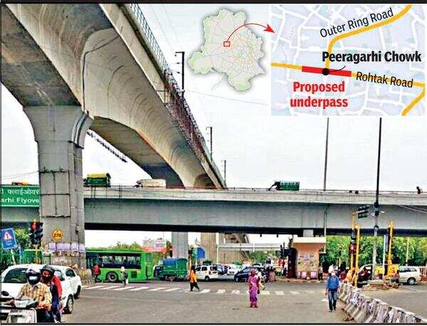Delhi: Focus on slip road, foot overbridge to free Peeragarhi Chowk
