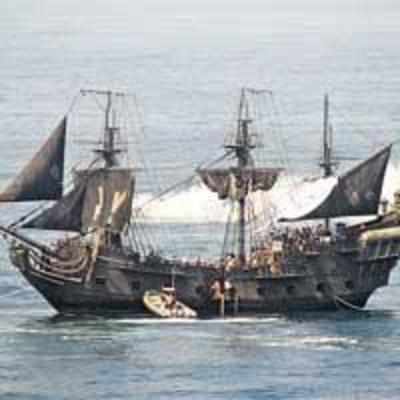 Film fan mistakes ship for Pirates of Caribbean vessel