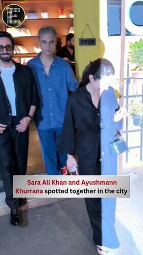 Sara Ali Khan and Ayushmann Khurrana enjoy post-dinner outing