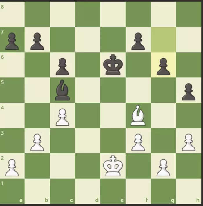 That's how the board looks after Praggnanandhaa and Carlsen decided to shake hands after 30 moves