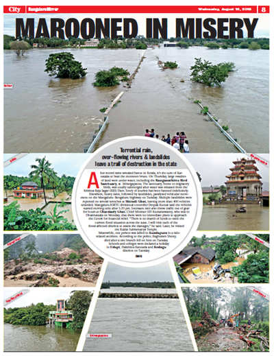 Karnataka marooned in misery by rains, landslides, overflowing rivers