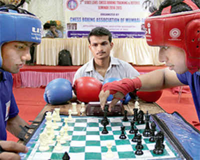 The new sport for those with brains AND brawn it's chess-boxing!