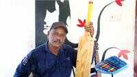 Kerala based musician makes use of discarded household objects to produce musical notes 