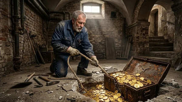 Vienna plumber becomes millionaire after tugging a rope and finding 66 pounds of hidden gold in Austria
