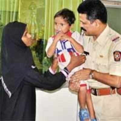 After stay with cops, lost and found kid back with mother