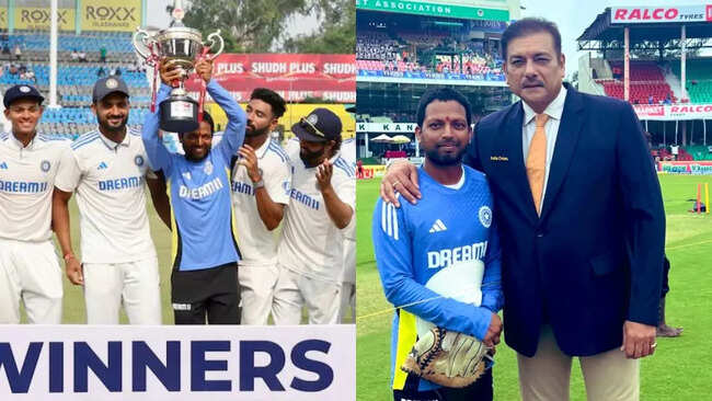 Meet India's support staff who was handed trophy after series win against Bangladesh