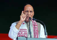 BJP brought brisk devpt in Assam by restoring peace: Rajnath in Tezpur