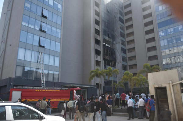 Ahmedabad: Fire breaks out in building on SG Highway, 100 rescued