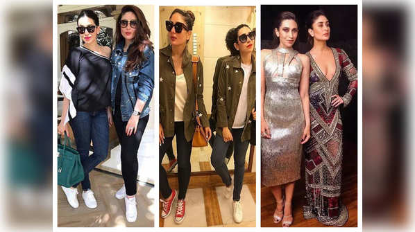 Pictures that prove Karisma Kapoor and Kareena Kapoor Khan are the coolest and the most stylish sisters in B-town