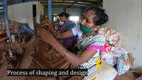 Sand ganesha idols in making  