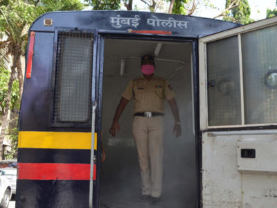 Mumbai police roll out mobile personal disinfection unit for personnel on duty