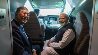 PM Modi Bullet Train Ride